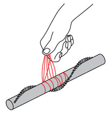 diagram showing how to clear brushbar