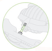 diagram showing how locate the connection pins