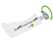 diagram showing how to remove brushbar