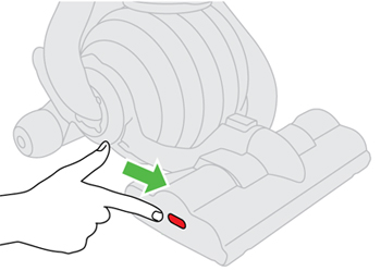 diagram showing location of the reset button