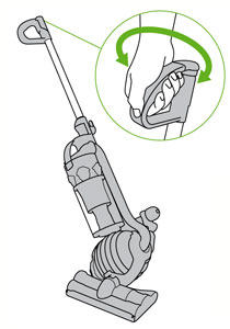 diagram showing how to use your dyson