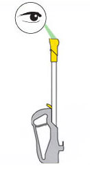 diagram showing how to check wand for blockages