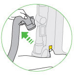 diagram showing how to remove hose