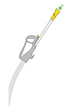 diagram showing how to check suction from wand