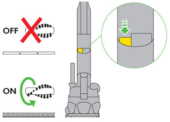 diagram showing how to use brush control