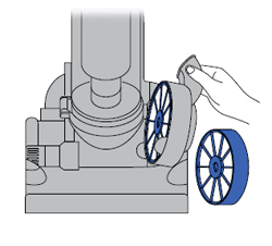 diagram showing how to remove filter A
