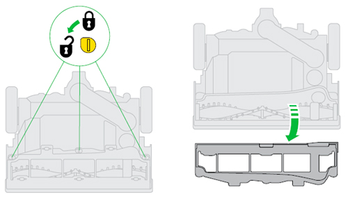 diagram showing how to remove soleplate