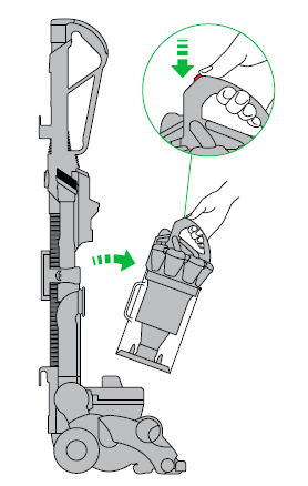 diagram showing how to remove filter B
