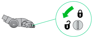 diagram showing how to check the motorised floor tool for blockages