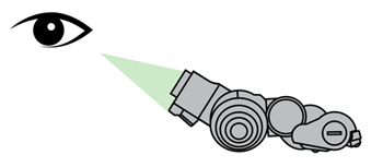 diagram showing how to check debris channel for blockages