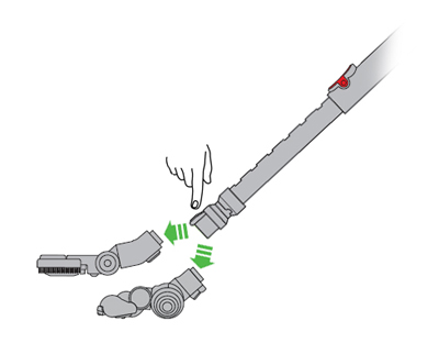 diagram showing how to remove the floor tool