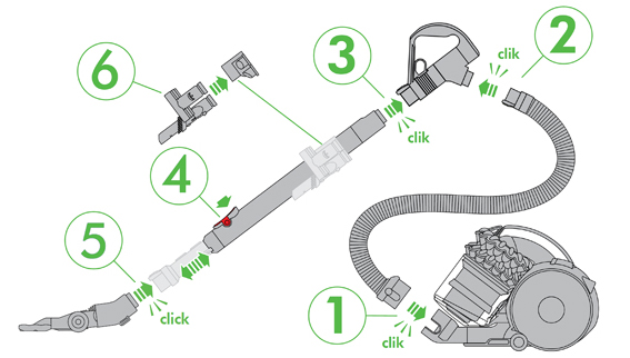diagram showing how to assemble the machine